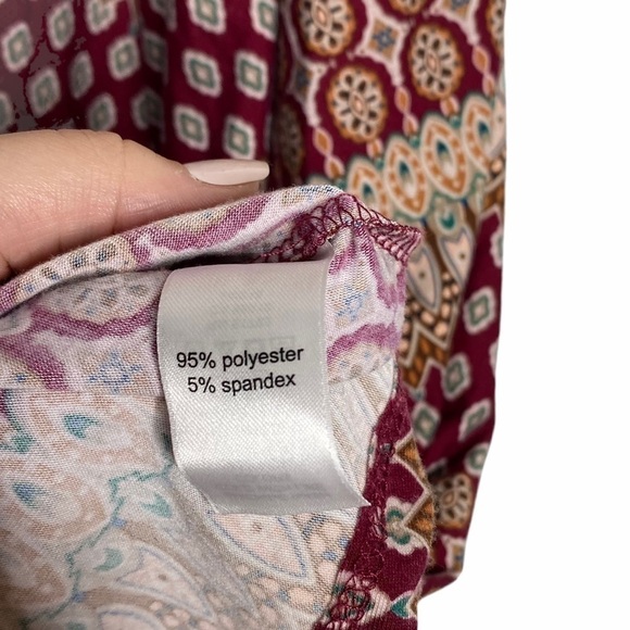 Maurice’s maxi Dress Sleeveless Adjustable straps Handkerchief hem size 0X - Picture 10 of 11